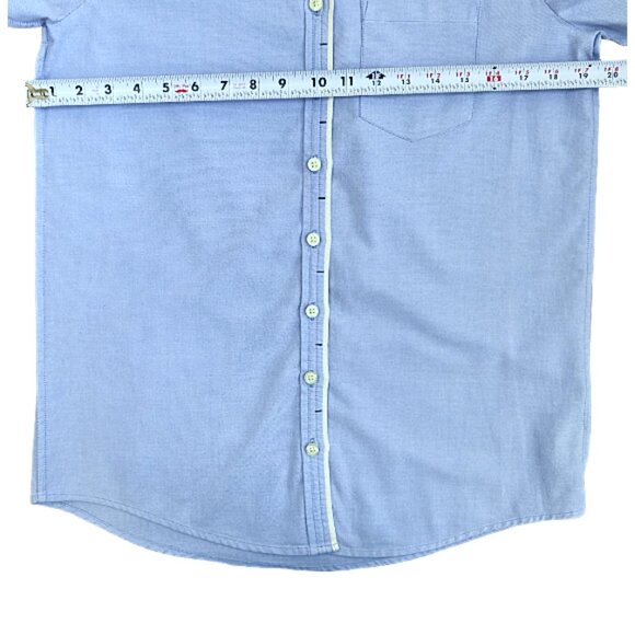 NWT Banana Republic Sky Blue Cotton Button-Up Long Sleeve Shirt S Classic Work - Picture 9 of 9